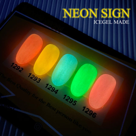 ICE GEL A BLACK Neon Sign Gel  1293 Mango Tango 3G