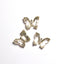 SHAREYDVA Clear Butterfly Parts  Clear x Gold 3p