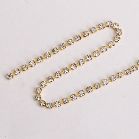 Joias Diamond Stone Chain Crystal / Gold  ss12