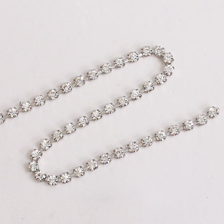 Joias Diamond Stone Chain Crystal / Silver ss12