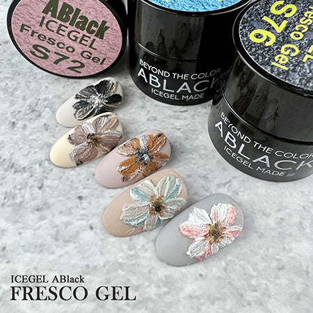 ICE GEL A BLACK Fresco Gel 8 Color Set