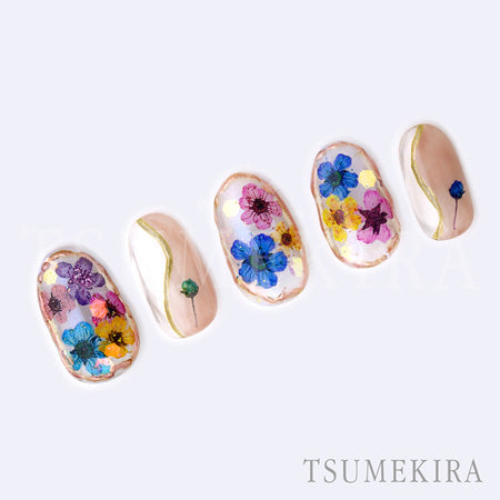 Tsumekira Dried Flower Double-sided Printing 2 NN-DFR-102