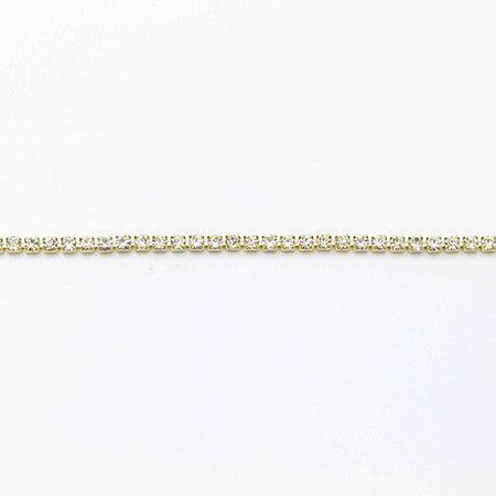 MATIERE Gold Rhinestone Chain Crystal 1.5mm