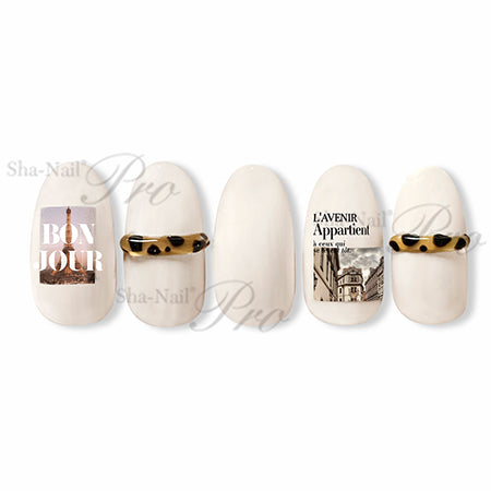 Photo Nail PRO FRT-002 French typography white