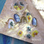 SONAIL Flower Garden Blue & Yellow Nail Art  FY000259 8P