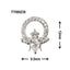 SONAIL Jewel Ring Blooming Deco Parts Silver FY000238 2P