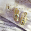 SONAIL Double Ring Charm Gold Nail Parts  FY000239 2P