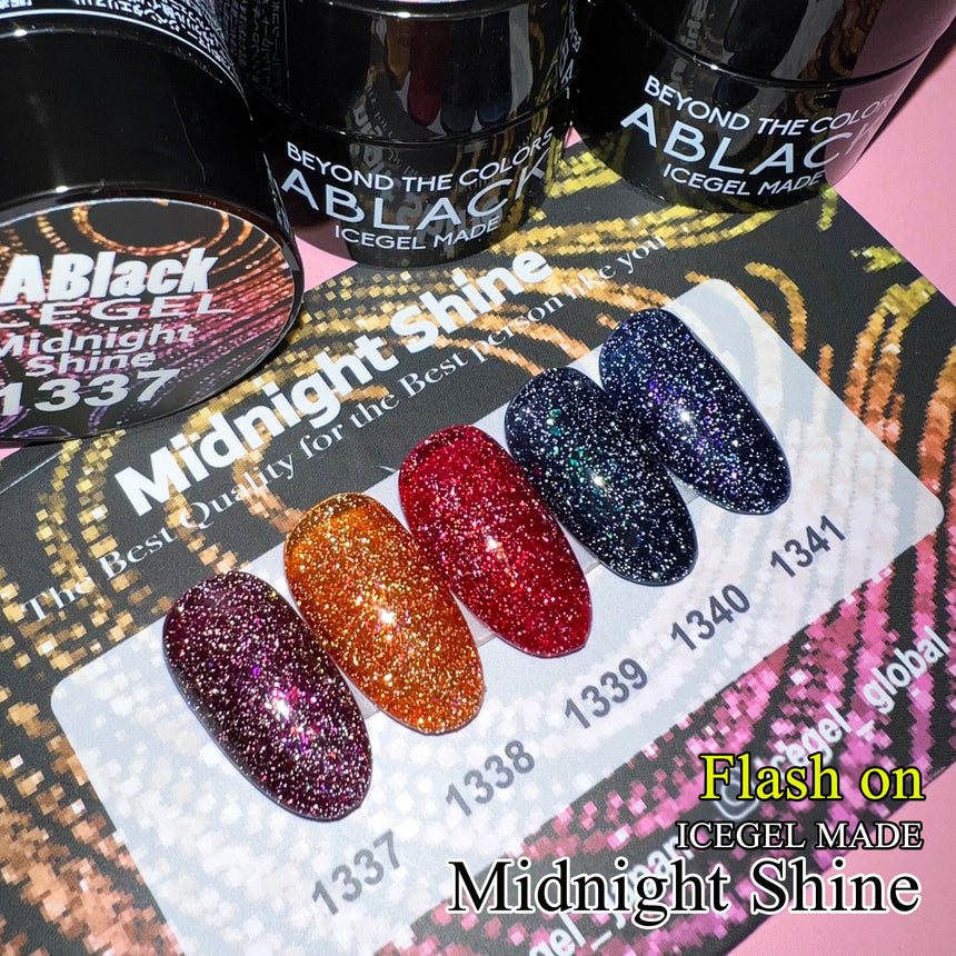 ICE GEL A BLACK Midnight Shine Gel #1339 Midnight Garnet