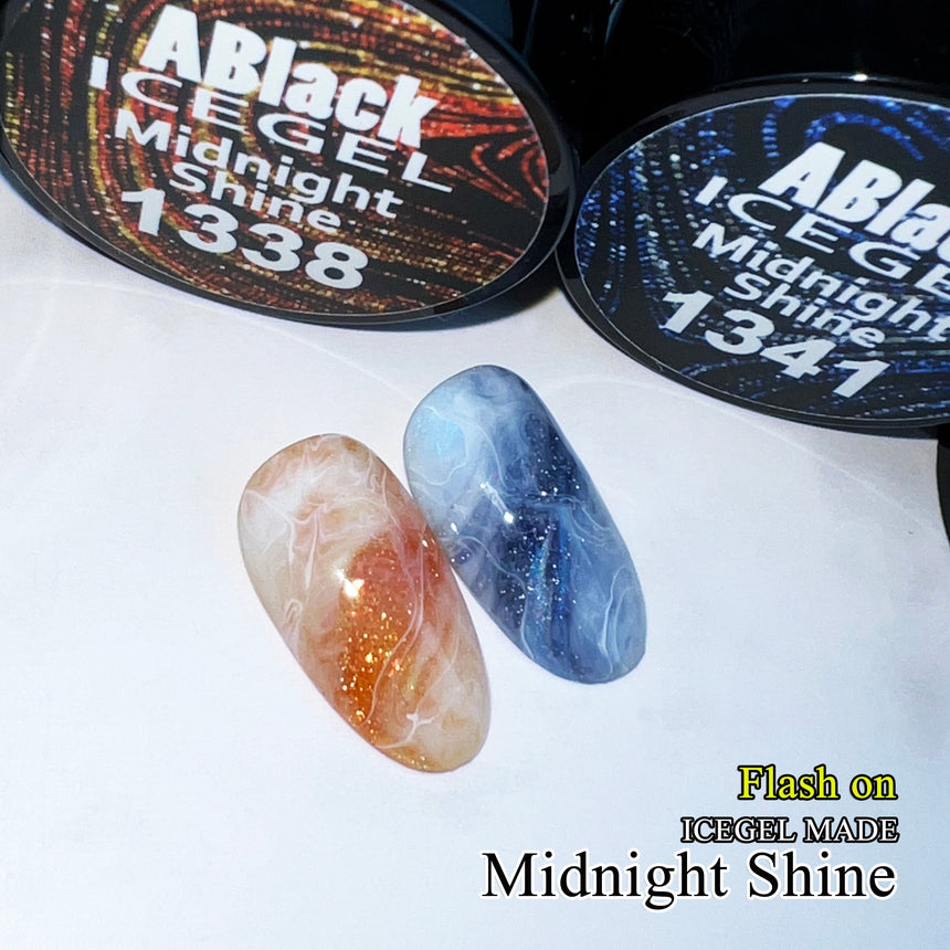 ICE GEL A BLACK Midnight Shine Gel #1338 Midnight Amber