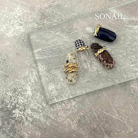 SONAIL Vine Cross Waveline Accent Parts 5p