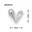 SONAIL x MEG Asymmetric Metallic Heart Smart Silver 2p