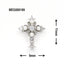 SONAIL x MEG Latin Cross Lucky Charm Gothic Silver 2p