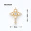 SONAIL x MEG Latin Cross Lucky Charm Gothic Gold 2p