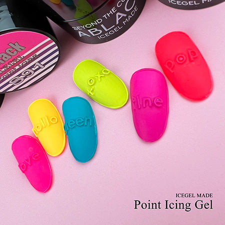 ICE GEL A BLACK Point Icing Gel S91 Wild Strawberry 3G