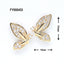 SONAIL PLUS Yamazaki Select Butterfly Wing Bijou Crystal Diamond Gold FY000453 2P