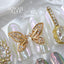 SONAIL PLUS Yamazaki Select Butterfly Wing Bijou Crystal Diamond Gold FY000453 2P