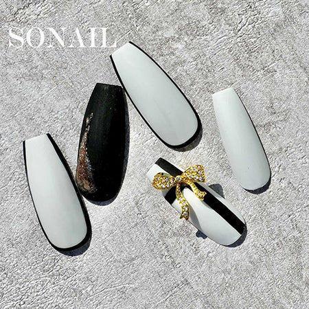 SONAIL Shiny Ribbon Waveline  Gold FY000328 2P