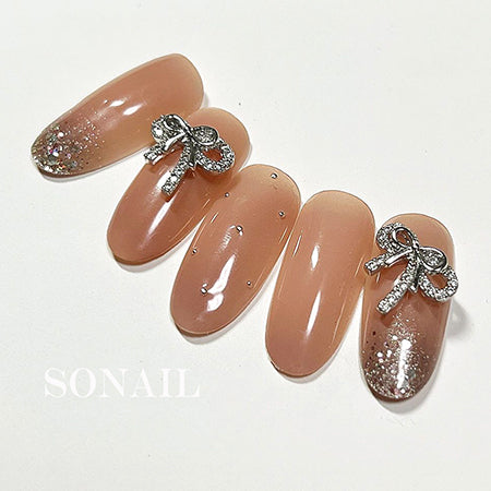 SONAIL Volume Double Ribbon Lovely Silver FY000331 2P