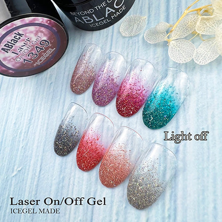 ICE GEL A BLACK laser On-Off Gel 1349 Laser Lavender 3G