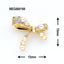 SONAIL x MEG Ashime Bow Knot Ribbon Nail Access Gold MEG000198 2P