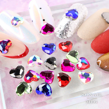 SONAIL×MEG Girls Mind Color Stone Heart Assorted MEG000218