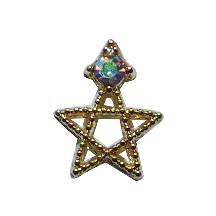 Nail Accessory Wire Star Gold Aurora