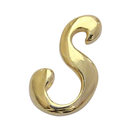 SHAREYDVA Alphabet Parts S Gold  7 × 5mm  5P