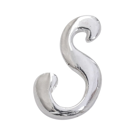 SHAREYDVA Alphabet Parts S Silver  7 × 5mm  5P