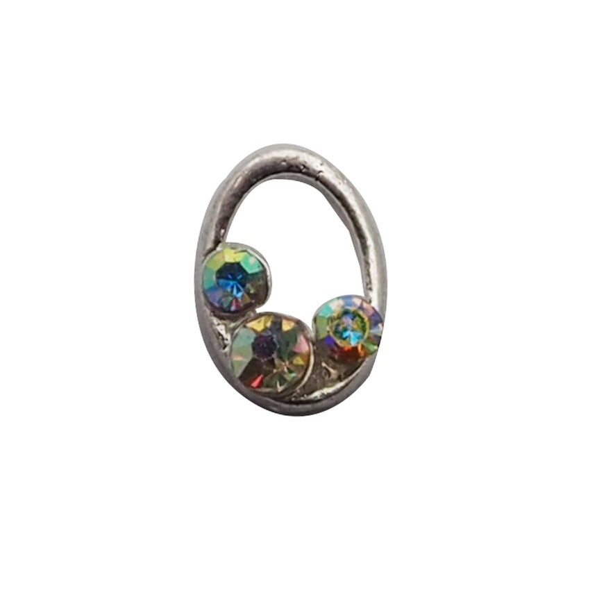 Nail Accessory Wire Oval Silver Aurora