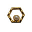 Nail Accessory Wire Hexagon Gold Pearl