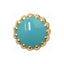 Jewelry-Nail Brion Ring Light Turquoise Frame Gold (M)