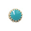 Jewelry-Nail Brion Ring Light Turquoise Frame Gold (S)