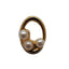 Nail Accessory Wire Oval Gold Pearl