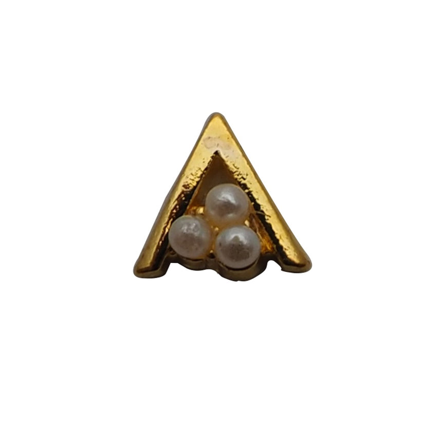 Nail Accessory Wire Triangle Gold Pearl