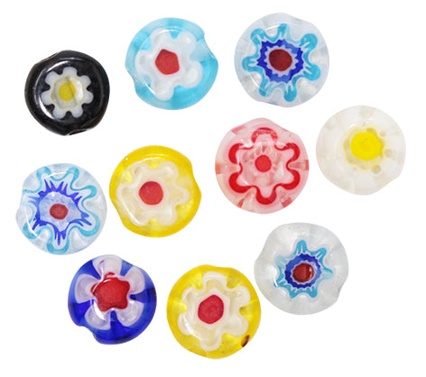 SHAREYDVA Flower Glass Round 10P