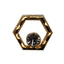 Nail Accessory Wire Hexagon Gold Clear