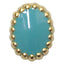 Jewelry-Nail Brion Opal Light Turquoise Frame Gold (S)