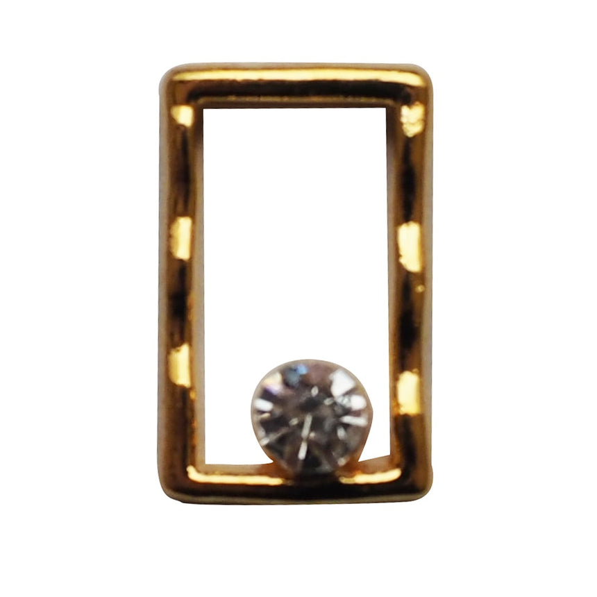 Nail Accessory Wire Square Gold Clear