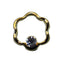 Nail Accessory Wire Flower Gold Clear