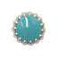 Jewelry-Nail Brion Ring Light Turquoise Frame Silver (M)