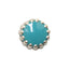 Jewelry-Nail Brion Ring Light Turquoise Frame Silver (S)