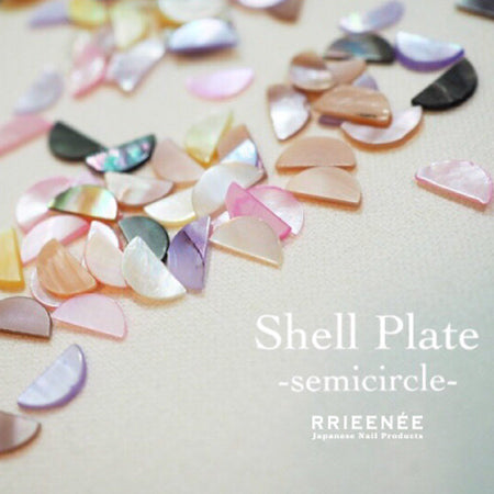 Bonnail × Rrieenee Shell Plate Semicircle Dim Gray