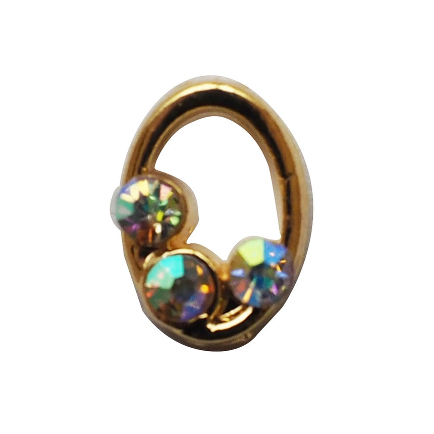 Nail Accessory Wire Oval Gold Aurora