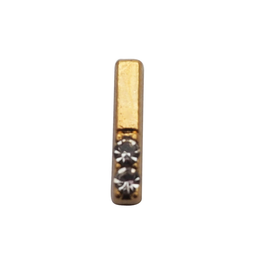 Nail Accessory Metal Bar Gold Clear